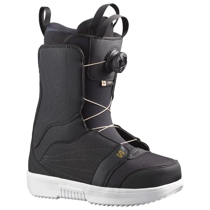 Stiefel Salomon ---Pearl Boa Black Gold
